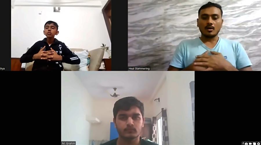 Heal Stammering online training video call session 12