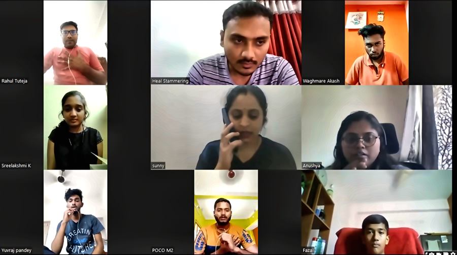 Heal Stammering online training video call session 14
