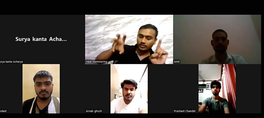 Heal Stammering online training video call session 23