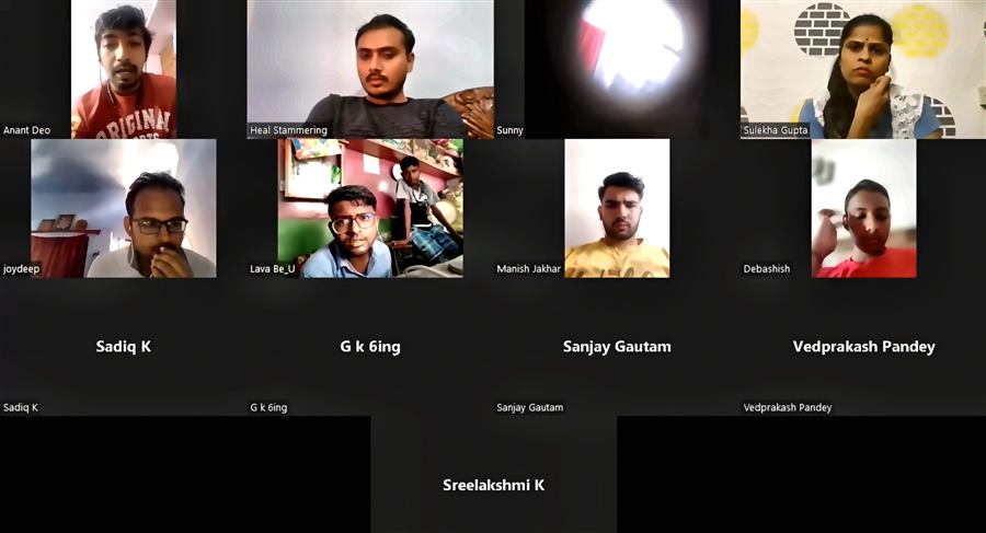 Heal Stammering online training video call session 25