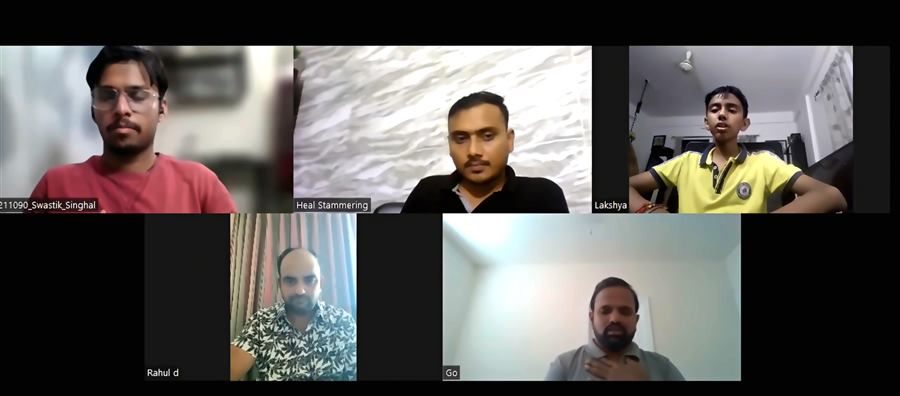 Heal Stammering online training video call session 37