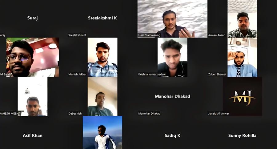 Heal Stammering online training video call session 44
