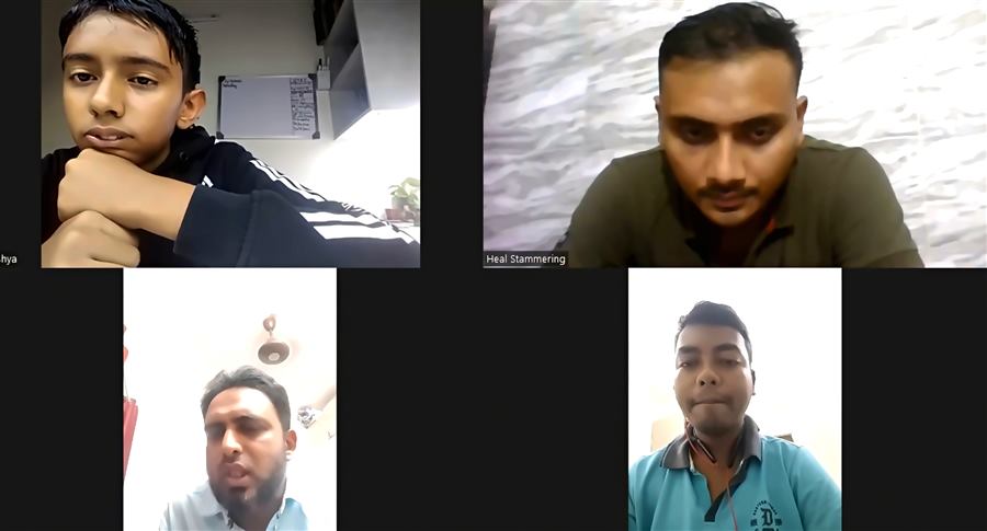 Heal Stammering online training video call session 45