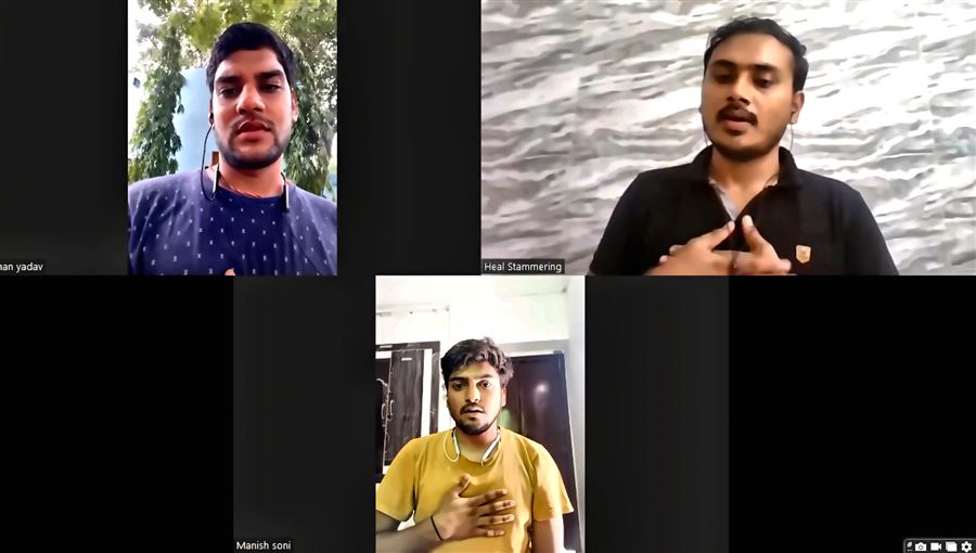 Heal Stammering online training video call session 50